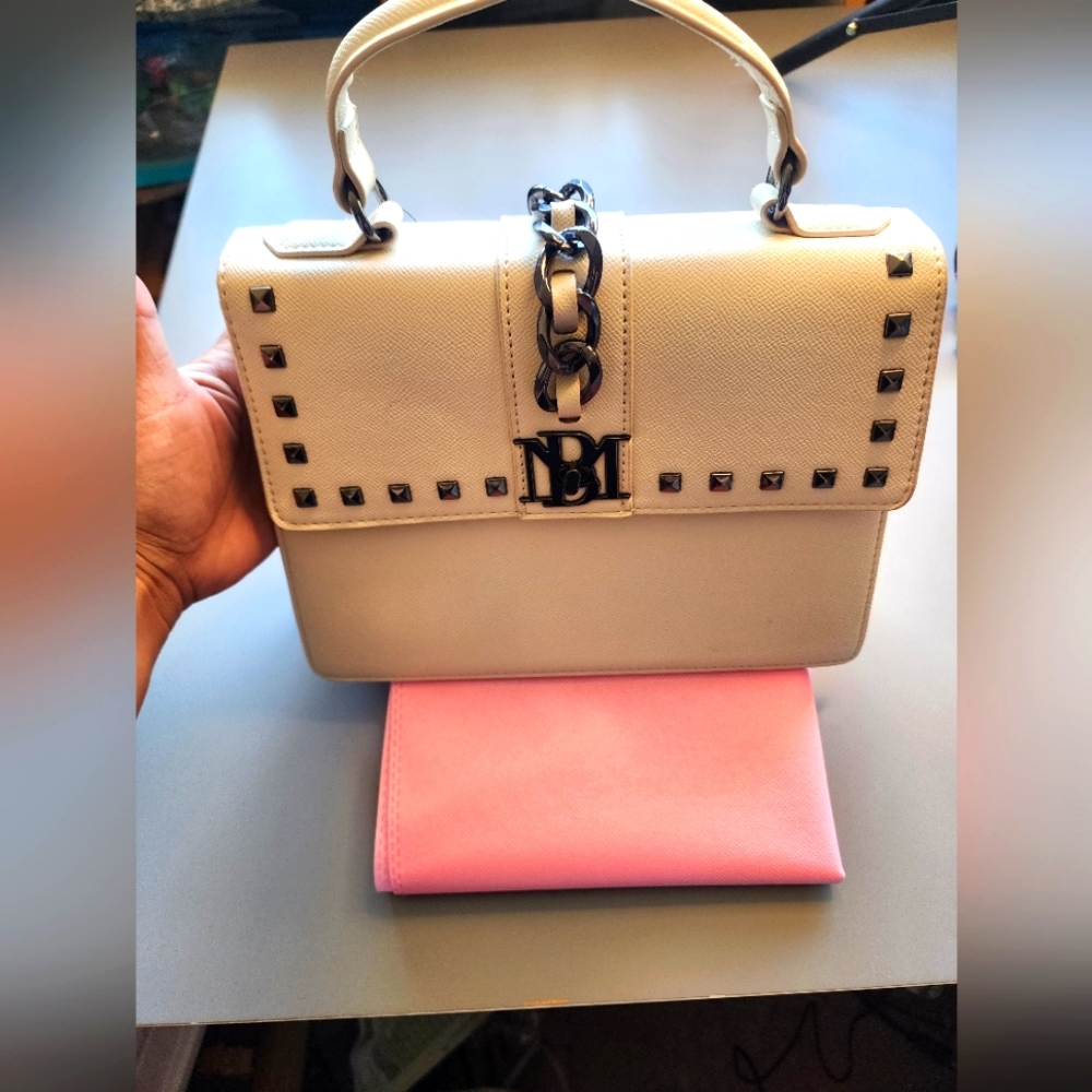 NWT Badgley Mischka Vegan Leather Crossbodt 3-way Handbag Crossbody Shoulder Bag